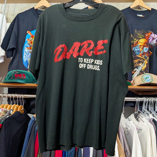 90'S D.A.R.E. VINTAGE BLACK T-SHIRT
