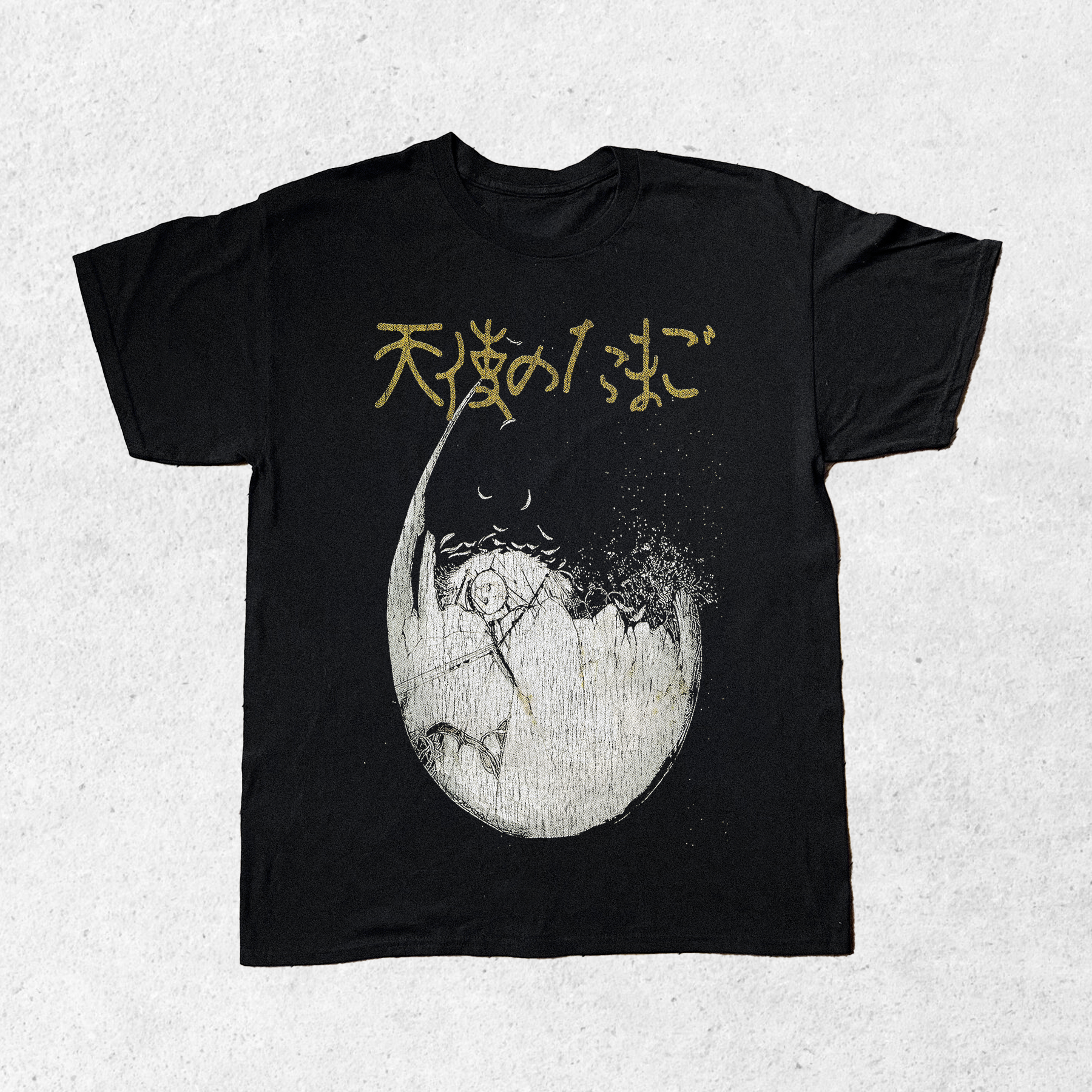 '85 ANGEL'S EGG VINTAGE BLACK T-SHIRT