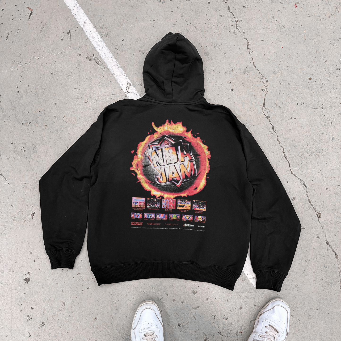 Kick-Ass 'NB4 Jam' 1994 Fireball Black Hoodie