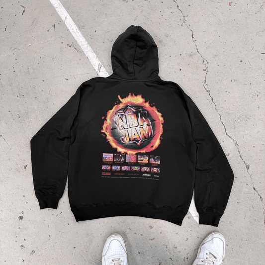 Kick-Ass 'NB4 Jam' 1994 Fireball Black Hoodie
