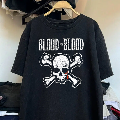 BLOOD FOR BLOOD VINTAGE BLACK T-SHIRT
