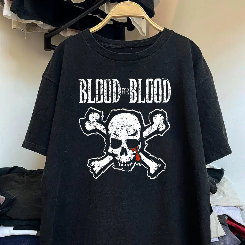 BLOOD FOR BLOOD VINTAGE BLACK T-SHIRT