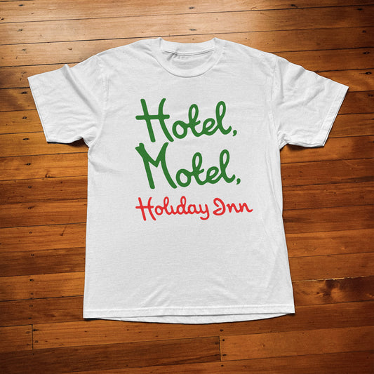 HOTEL MOTEL HOLIDAY INN WHITE T-SHIRT