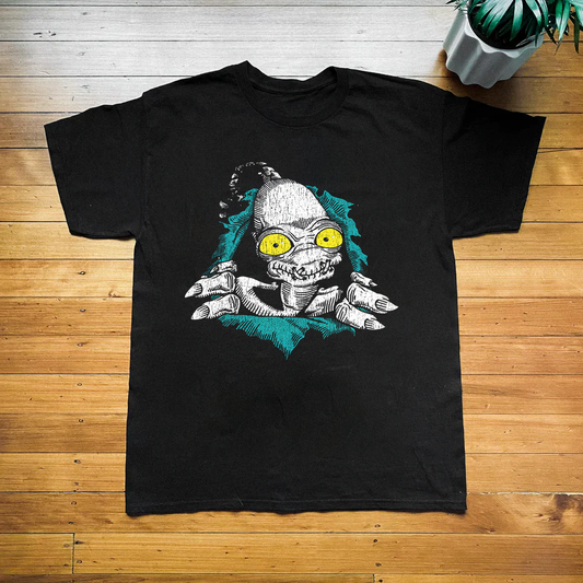 Oddworld Washed Black Tee