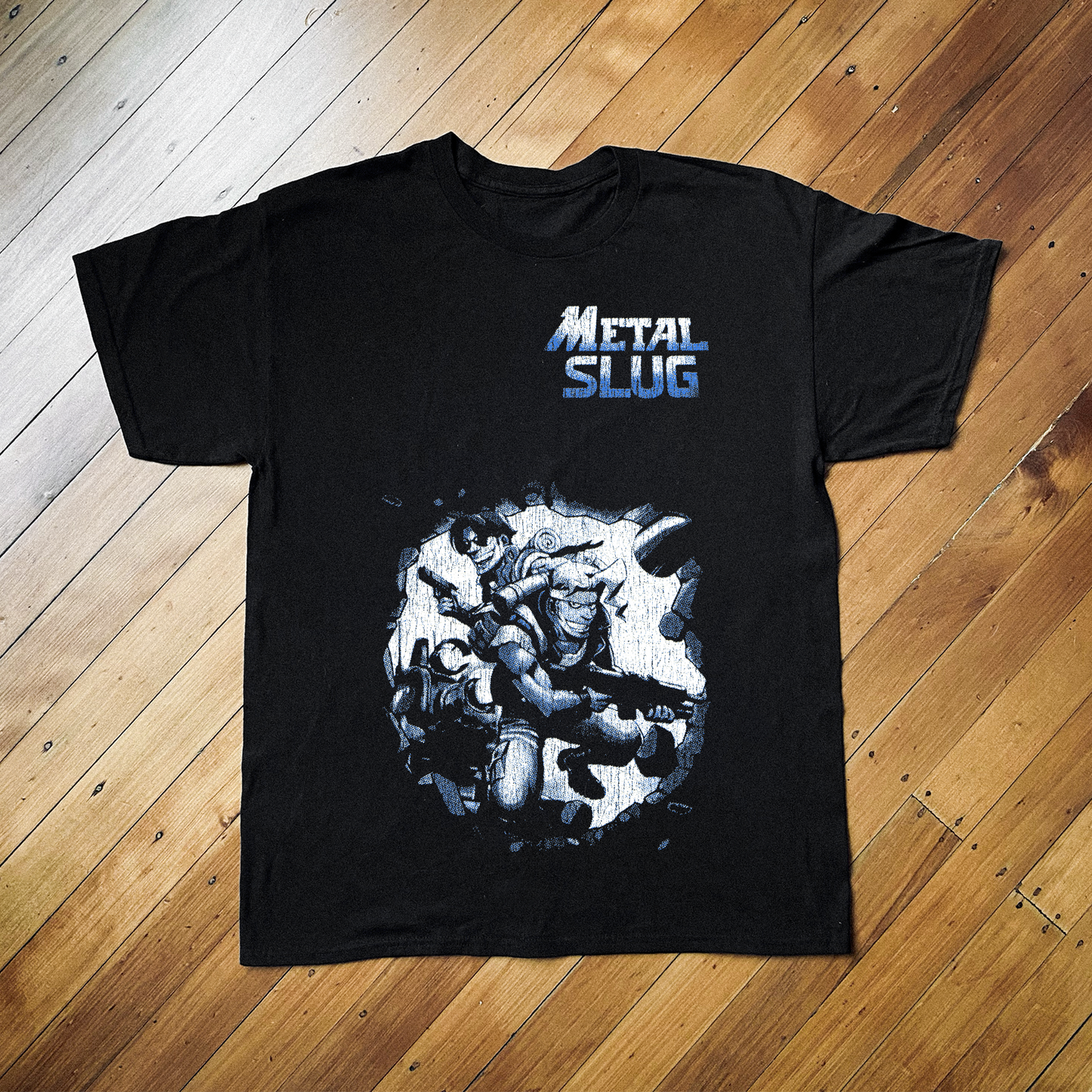 '96 METAL SLUG PS1 BLACK T-SHIRT