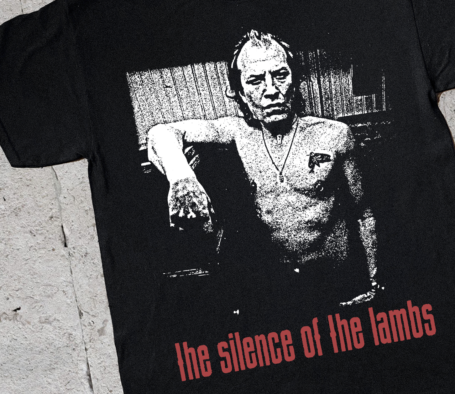 BUFFALO BILL SILENCE OF THE LAMBS BLACK T-SHIRT