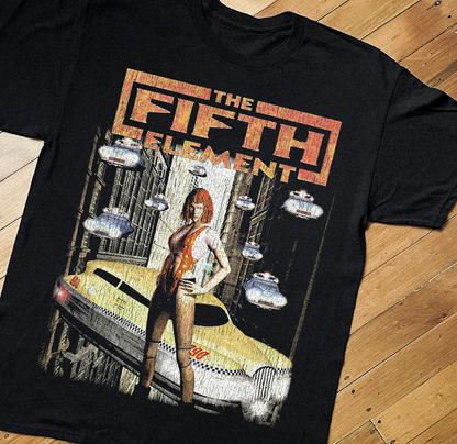 '98 FIFTH ELEMENT PS1 BLACK T-SHIRT