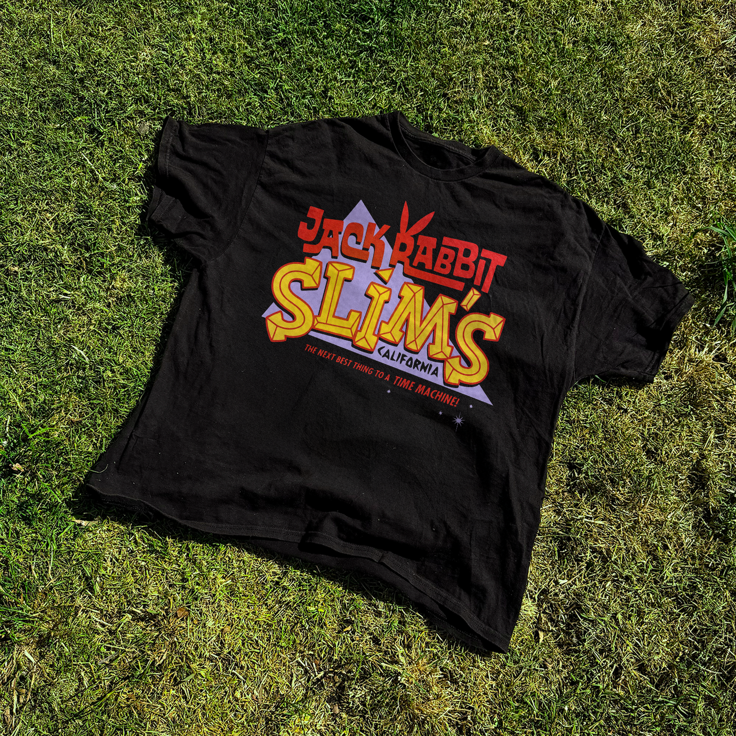 Pulp Fiction 'Jack Rabbit Slims' Diner Vintage Washed Black Tee