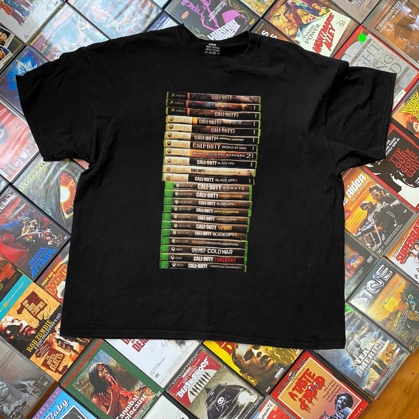 Call of Duty Game Stack Washed Black Tee