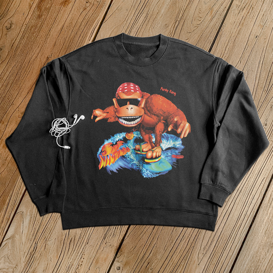 1995 'FUNKY KONG SURF' PROMO BLACK CREWNECK