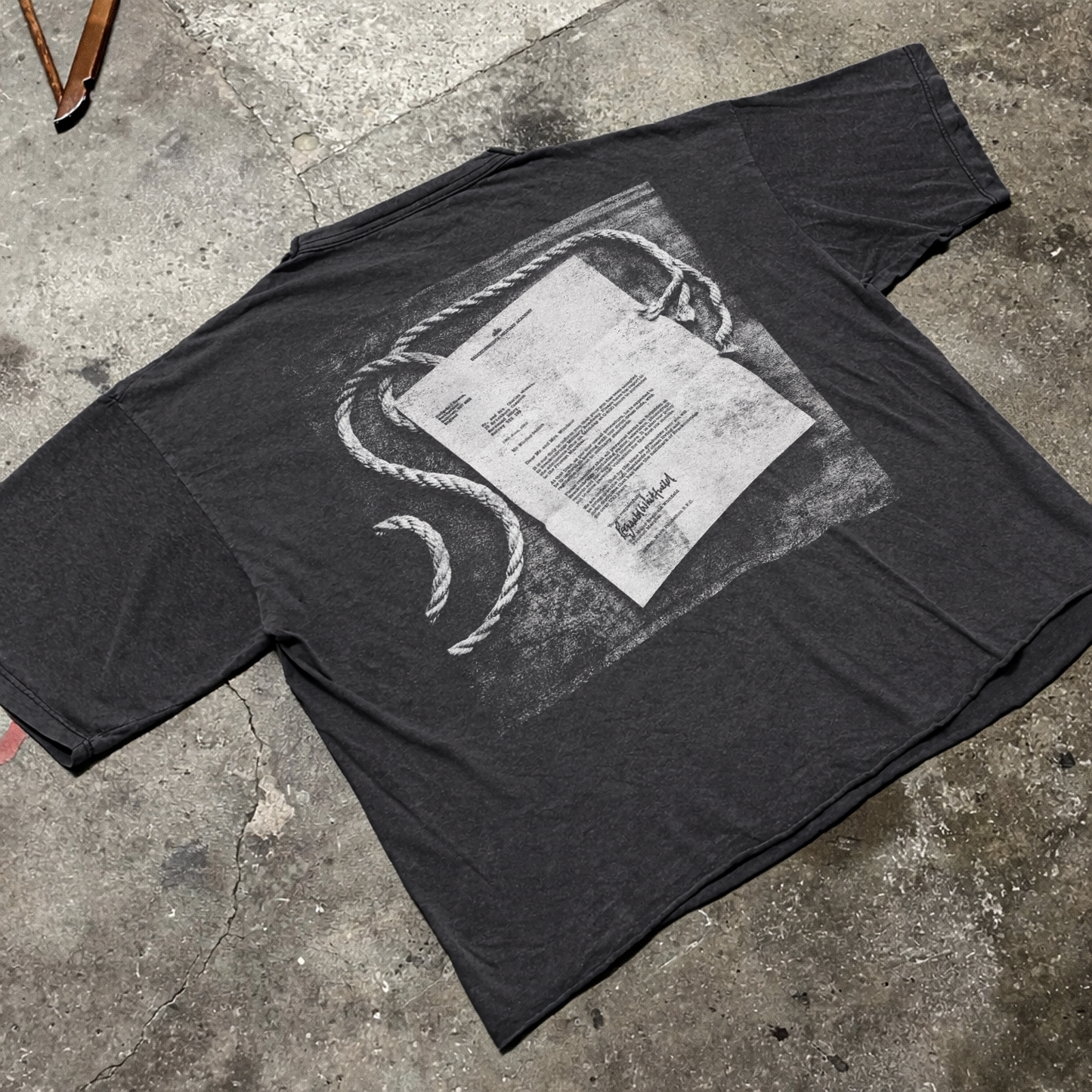 Insane Slayer 'Mandatory Suicide' 1988 Promo Vintage Washed Tee