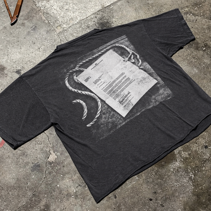 Insane Slayer 'Mandatory Suicide' 1988 Promo Vintage Washed Tee