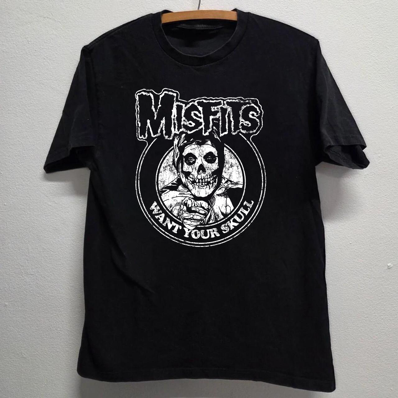 WANT YOUR SKULL MISFITS VINTAGE BLACK T-SHIRT
