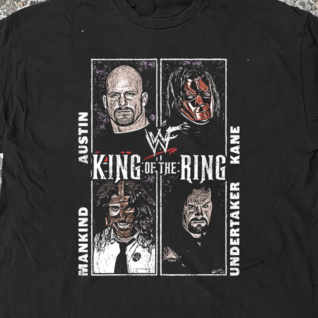 WWF King Of The Ring '98 Black Tee