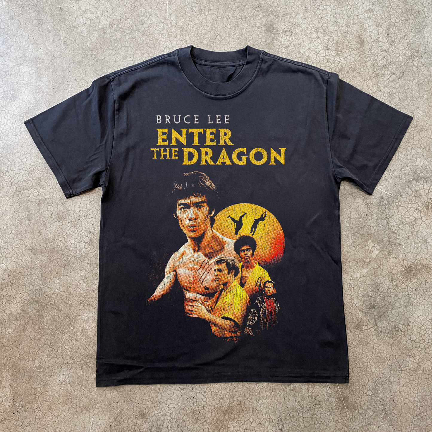 VINTAGE ENTER THE DRAGON BLACK T-SHIRT