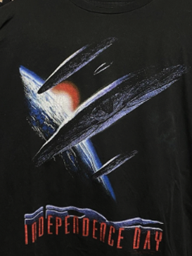 '96 Independence Day Vintage Black T-Shirt