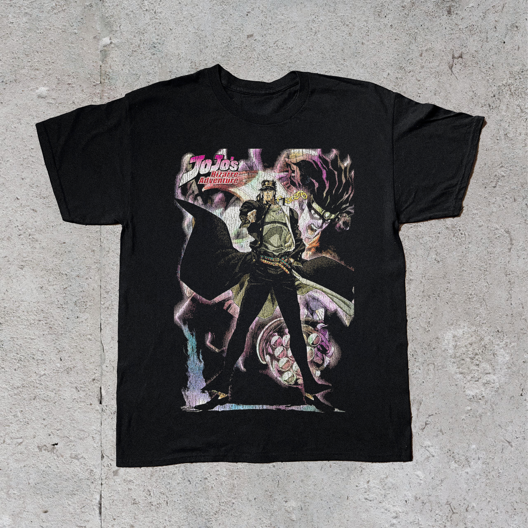 '12 JOJO’S BIZARRE ADVENTURE BLACK T-SHIRT