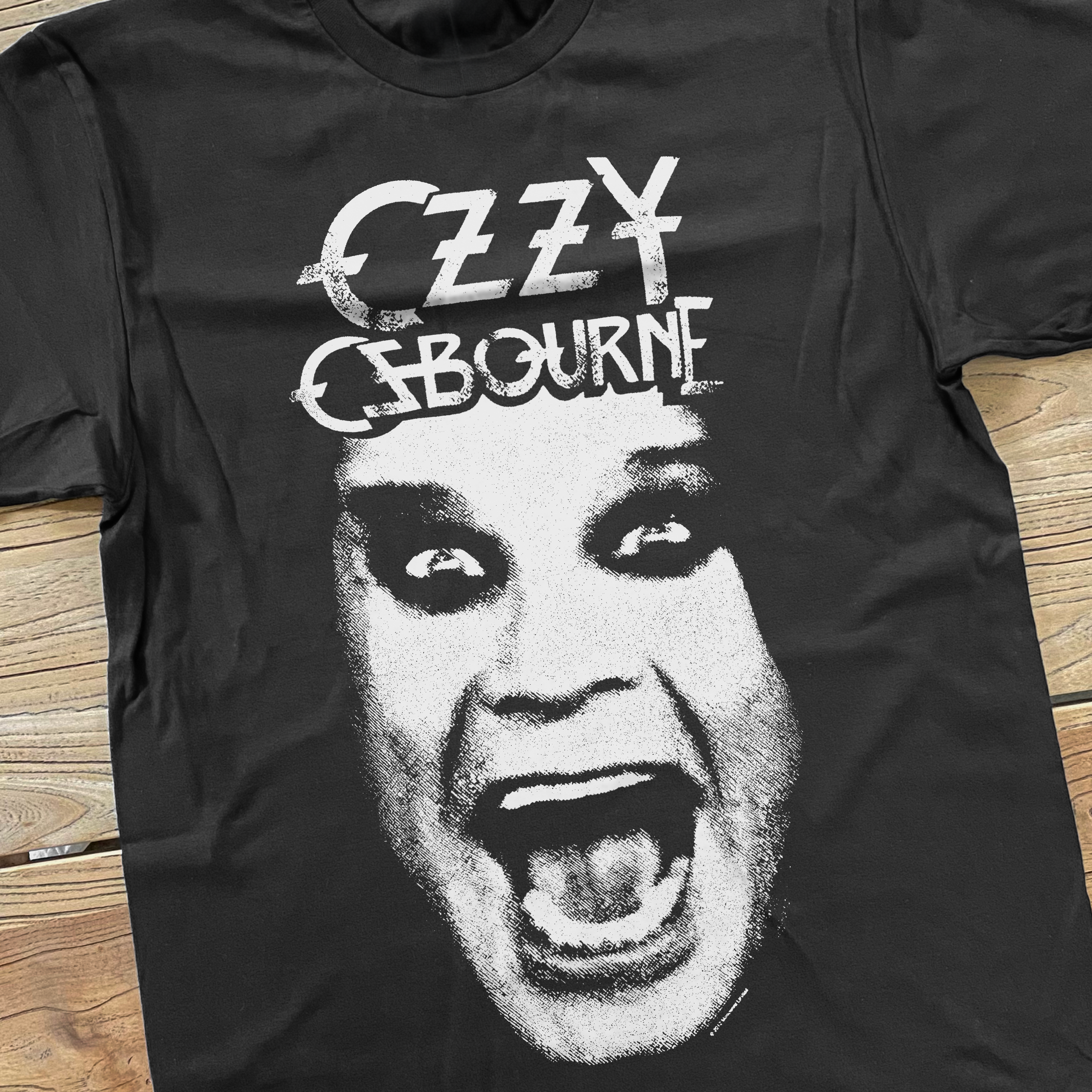 OSBOURNE 'SCREAM' GRAPHIC PRINT WASHED TEE