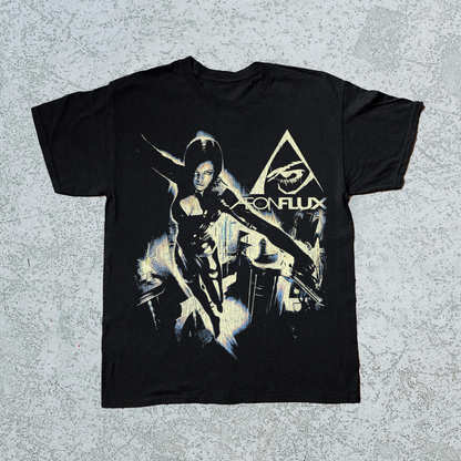 '05 AEON FLUX PS2 BLACK T-SHIRT