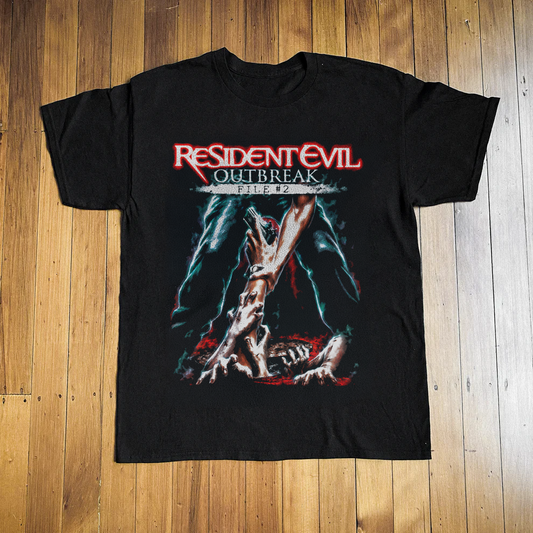 Rare Resident Evil Outbreak Washed Black Tee