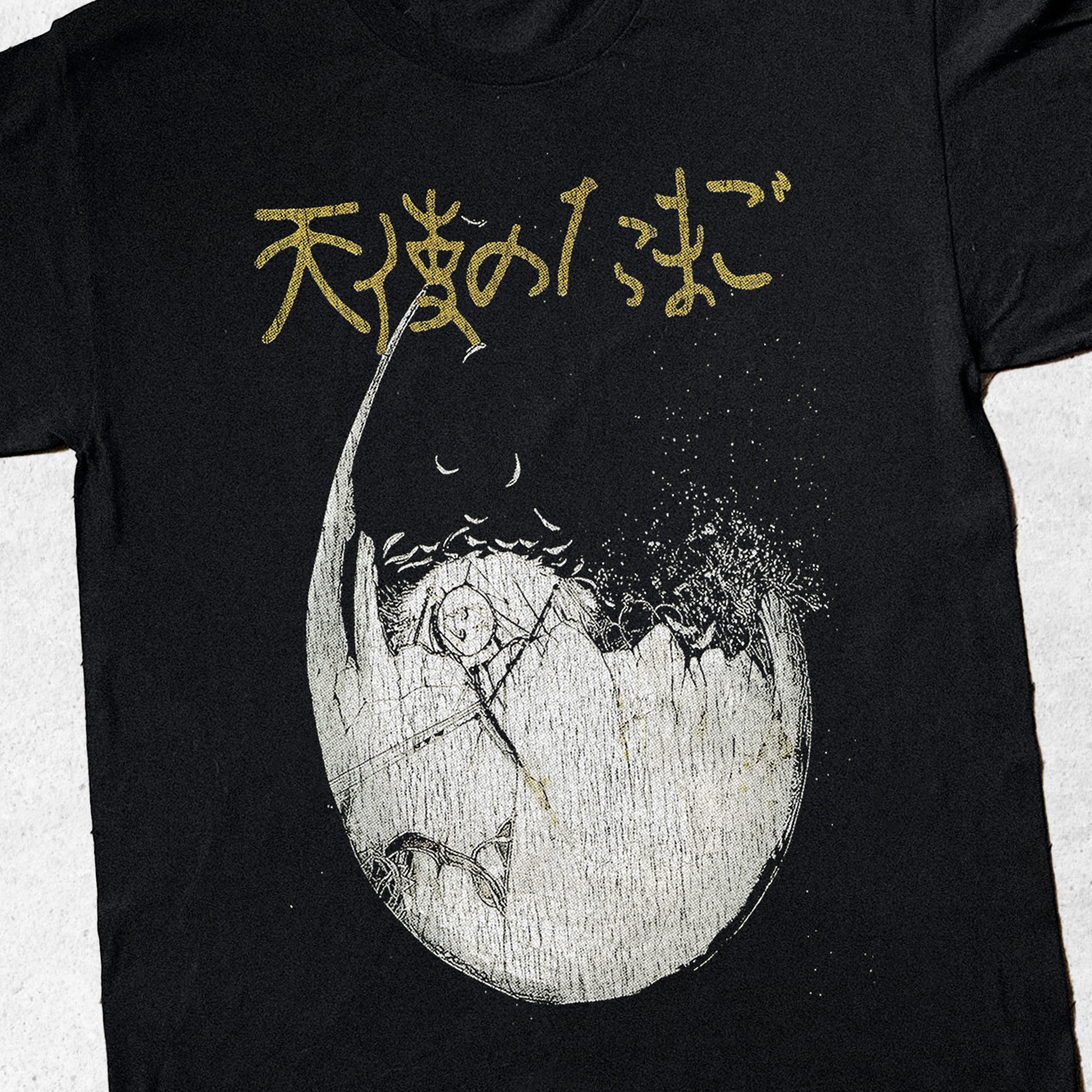 '85 ANGEL'S EGG VINTAGE BLACK T-SHIRT