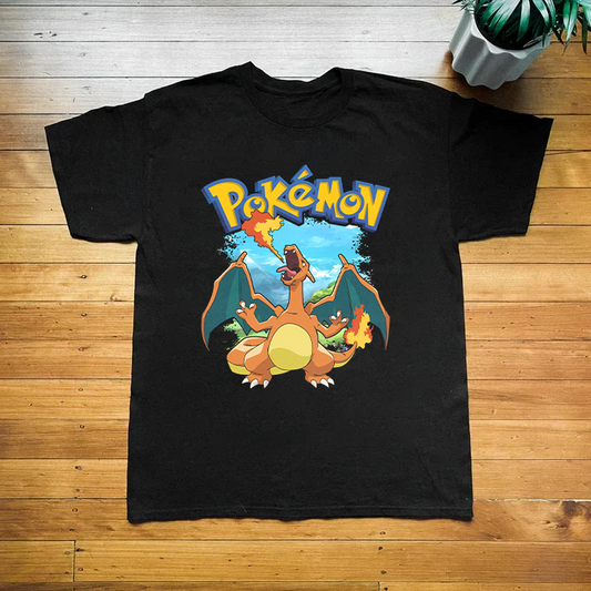 PKMN Charizard Black Tee