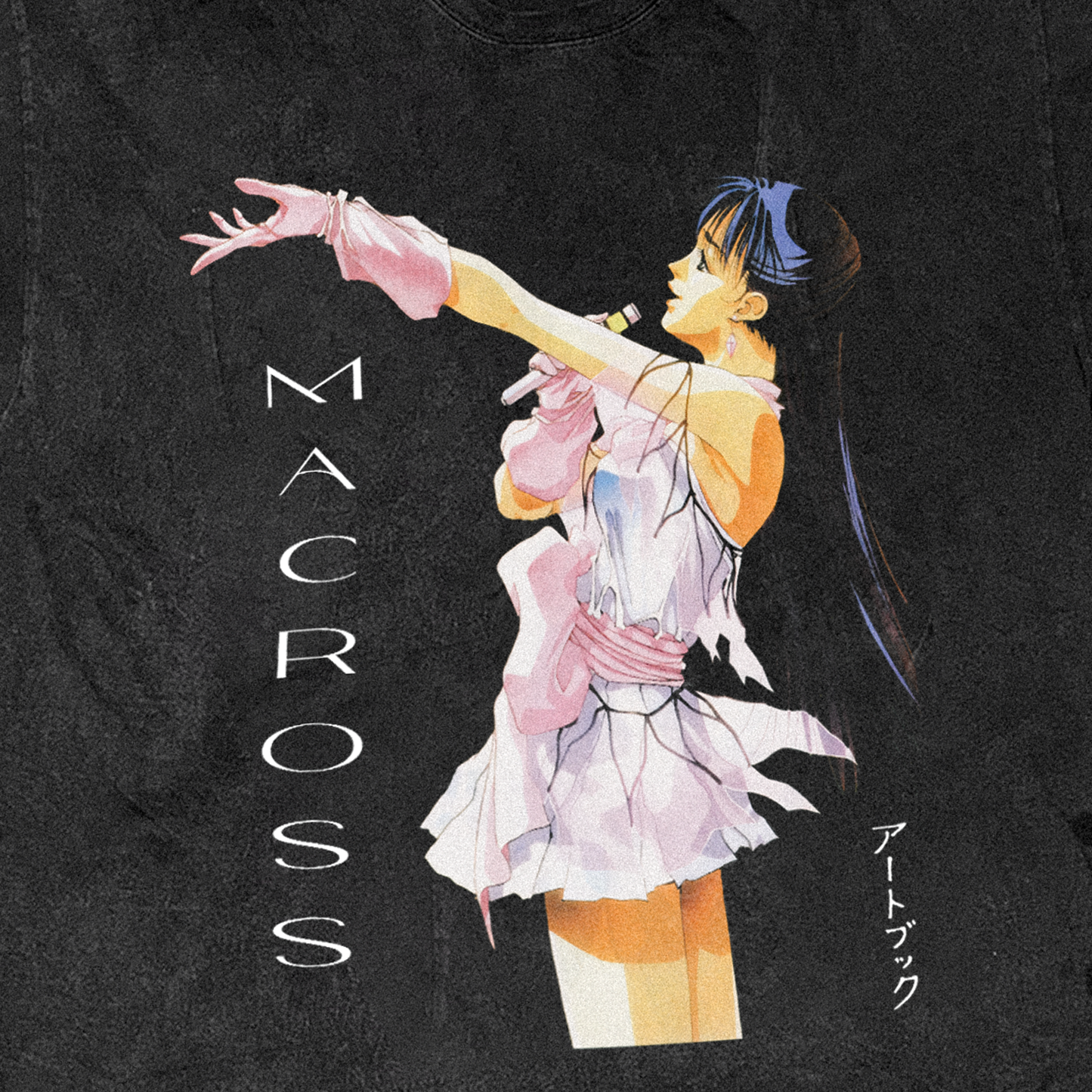 Macross 'Lynn Idol' Vintage Black Tee