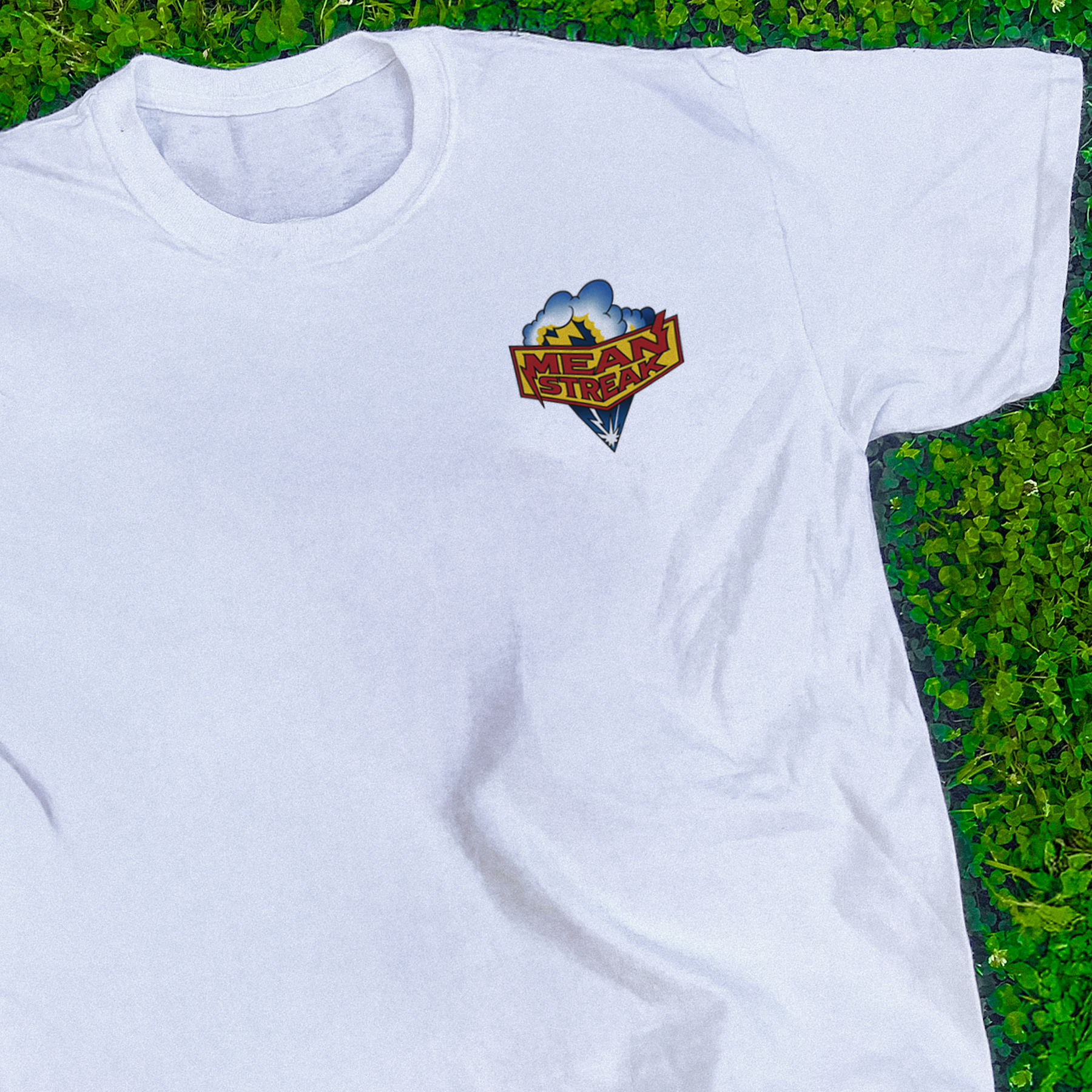 CEDAR POINT 'MEAN STREAK' RETRO WHITE T-SHIRT