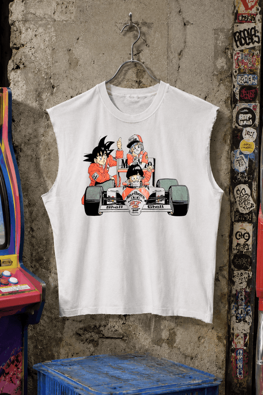 Dragon Ball X Marlboro White Cut Off Tee