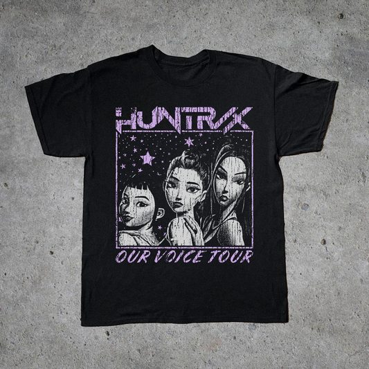 HUNTR/X TOUR BLACK T-SHIRT