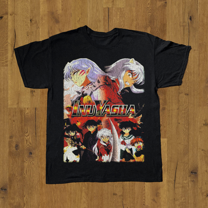 '00 INUYASHA BLACK T-SHIRT