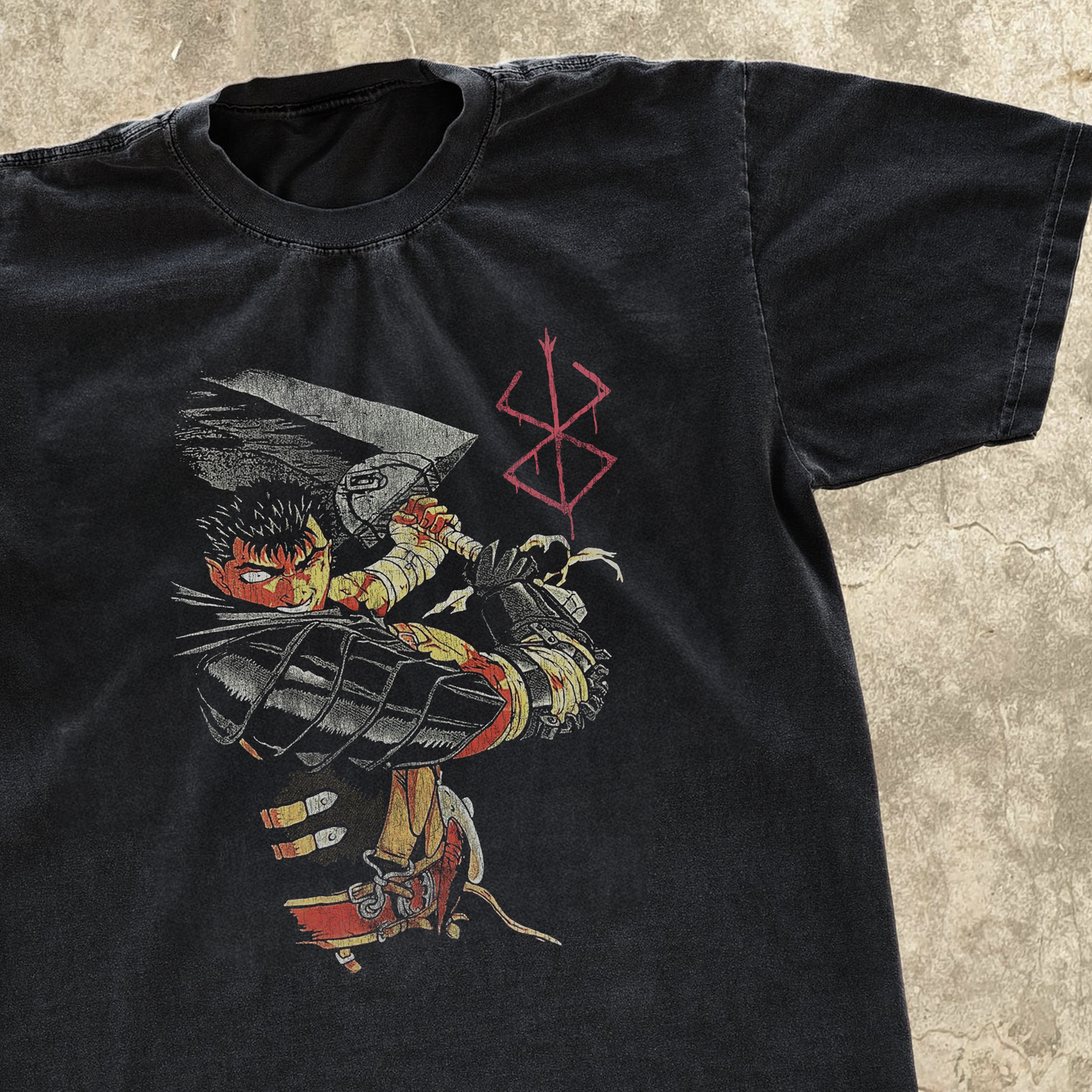 Beserk Guts Vintage Black T-shirt