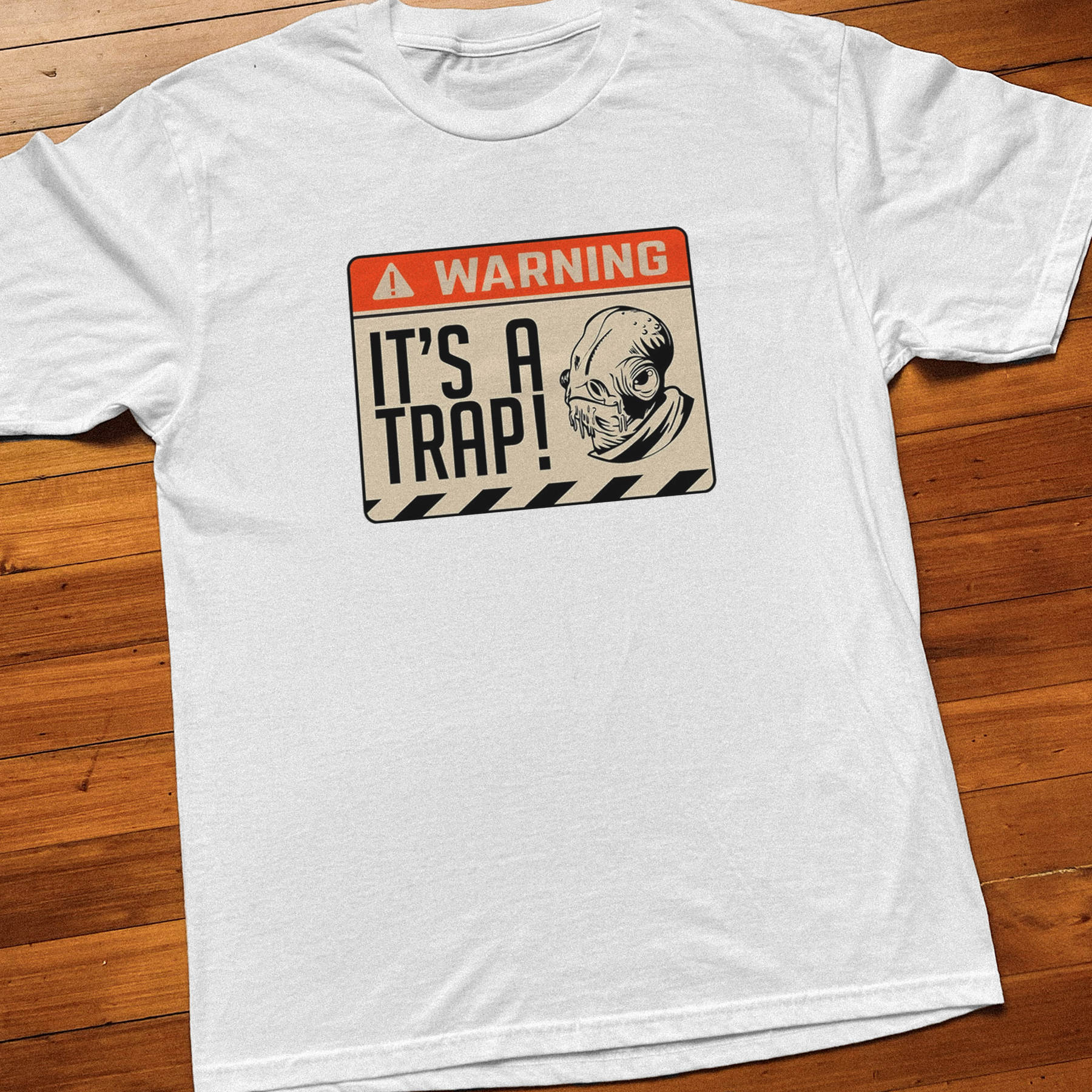 'IT'S A TRAP!' BEWARE VINTAGE WHITE TEE
