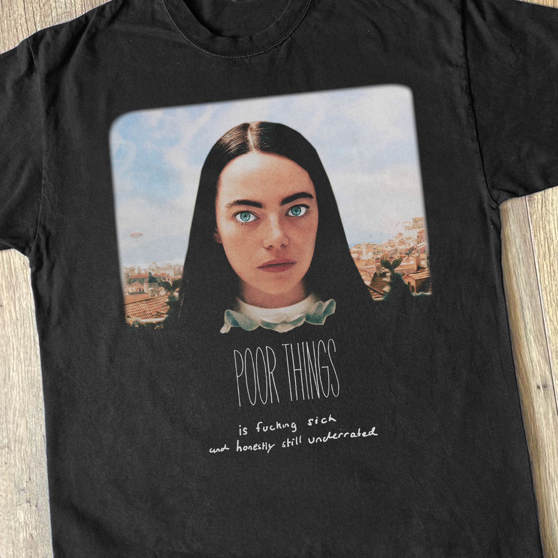 'POOR THINGS IS UNDERRATED' CLASSIC BLACK T-SHIRT