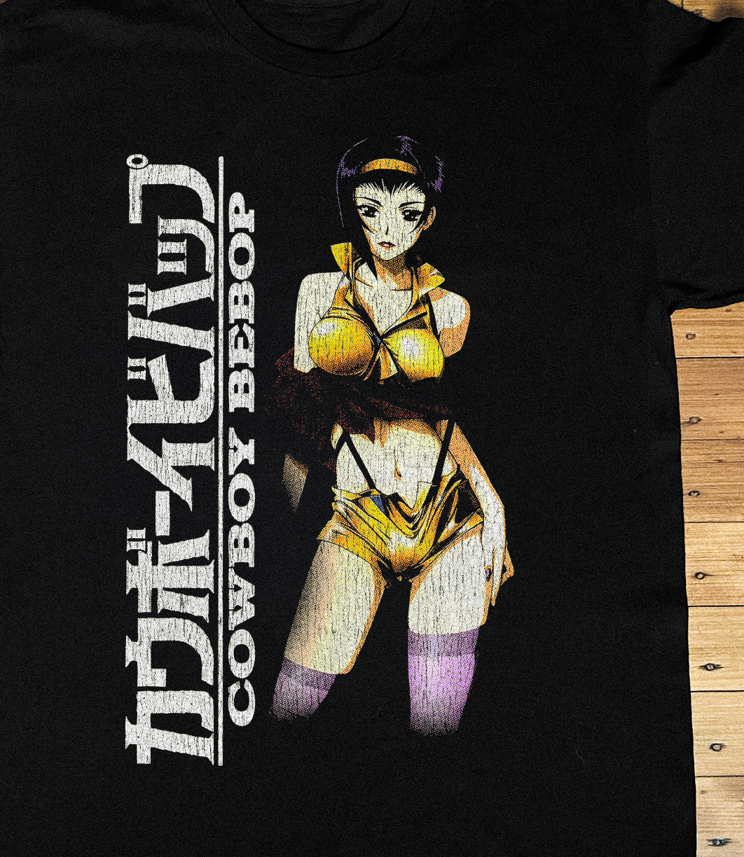 '99 FAYE VALENTINE COWBOY BEBOP BLACK T-SHIRT
