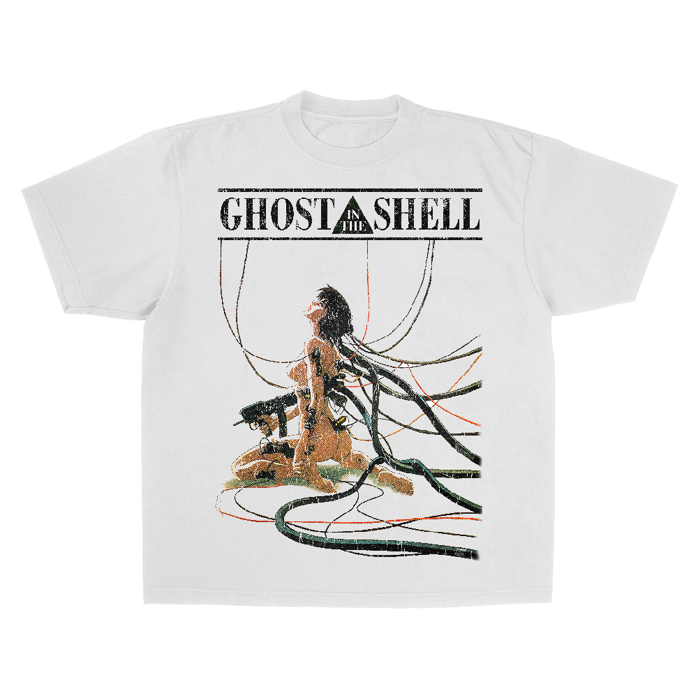 GHOST IN THE SHELL RARE WHITE T-SHIRT