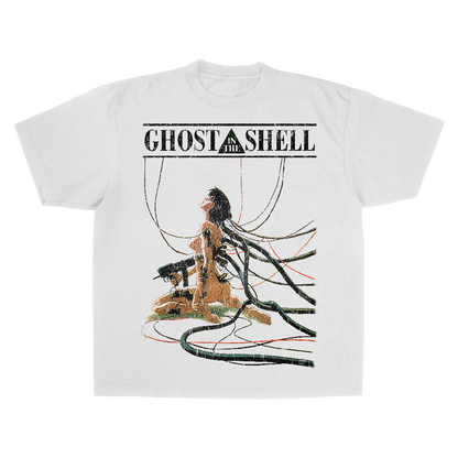 GHOST IN THE SHELL RARE WHITE T-SHIRT
