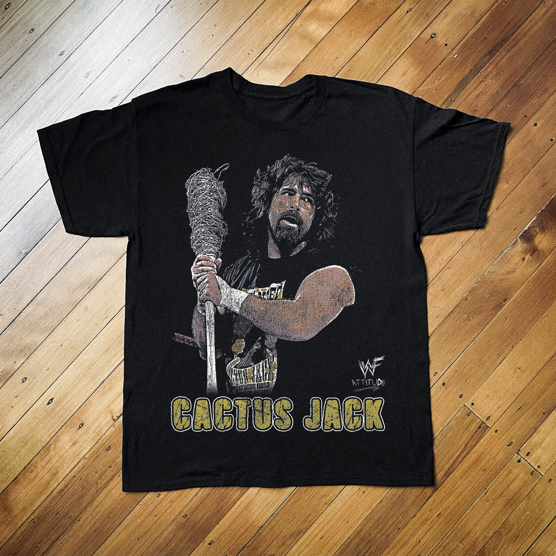 VINTAGE CACTUS JACK WWF BLACK T-SHIRT