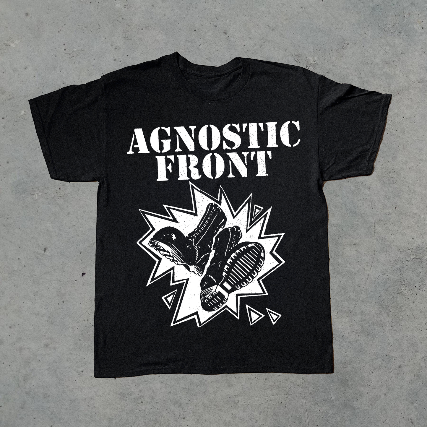 AGNOSTIC FRONT VINTAGE BLACK T-SHIRT