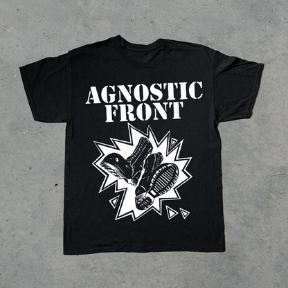 AGNOSTIC FRONT VINTAGE BLACK T-SHIRT