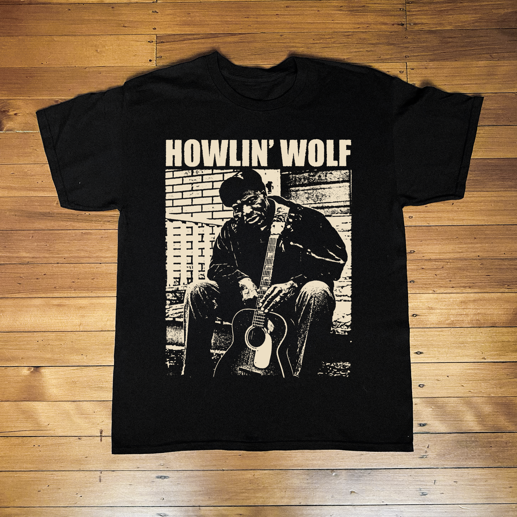 HOWLIN' WOLF BLACK T-SHIRT
