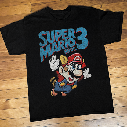'88 SUPER MARIO BROS. 3 NES BLACK T-SHIRT