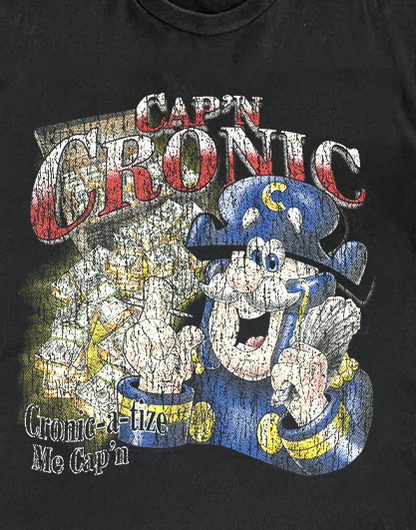 Cap'n Cronic Black Tee