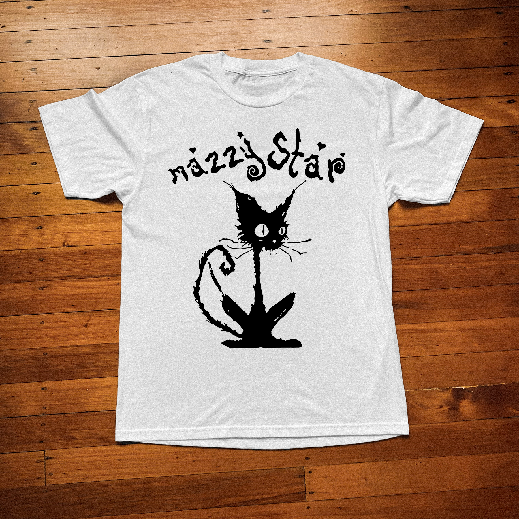 MAZZY STAR KITTY WHITE T-SHIRT