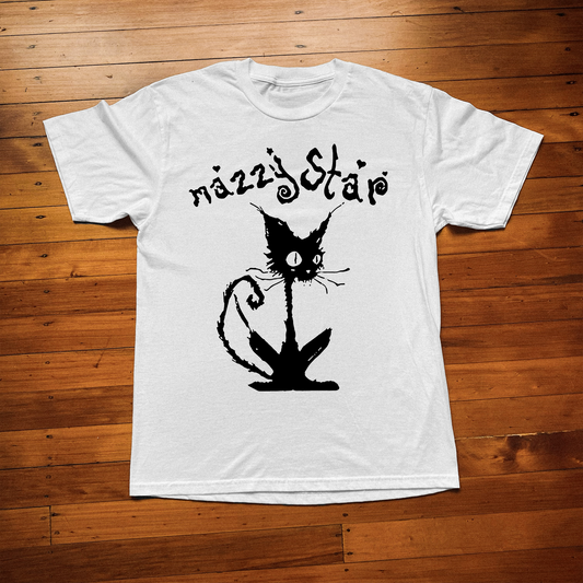 MAZZY STAR KITTY WHITE T-SHIRT