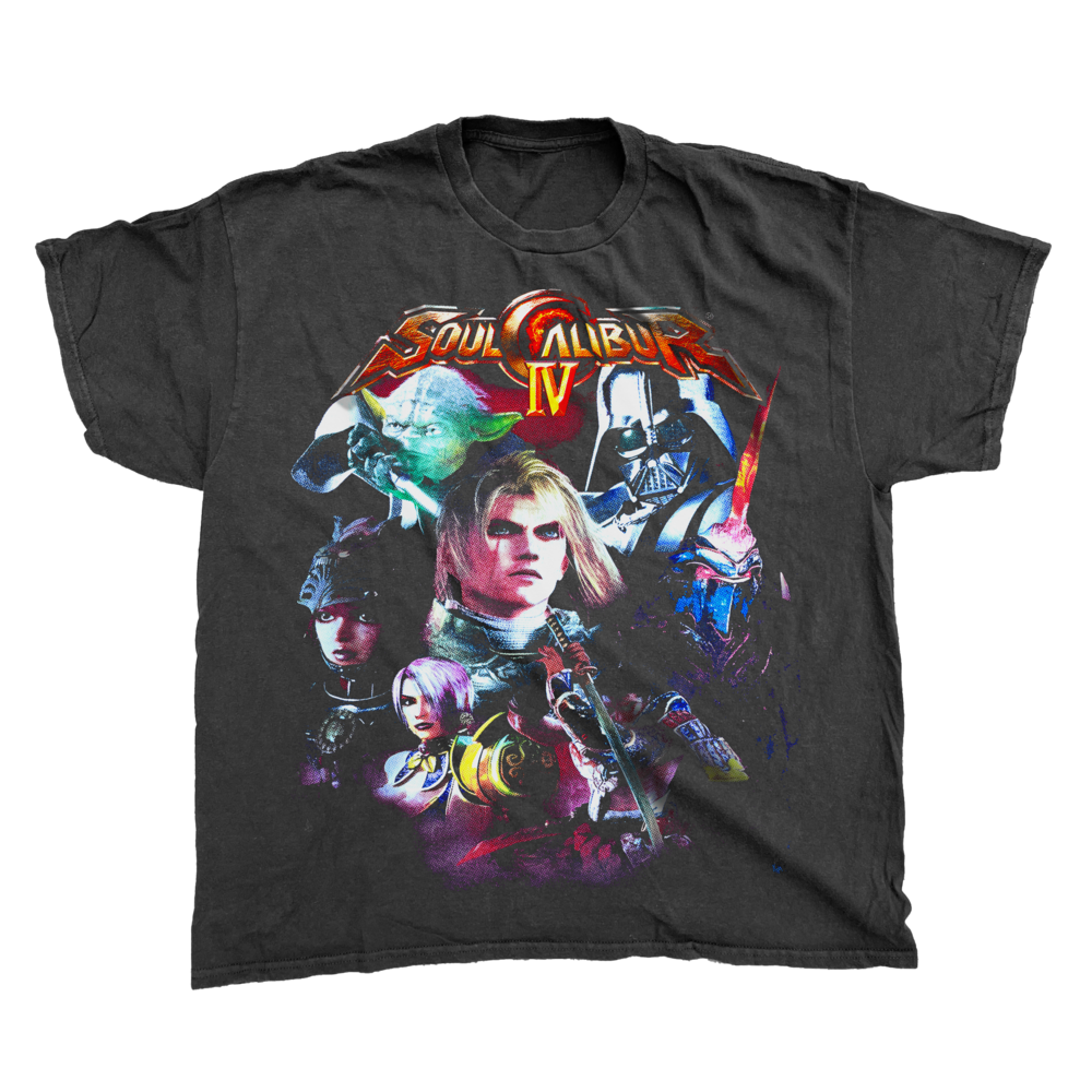 SOUL CALIBUR IV 2008 PROMO BLACK T-SHIRT