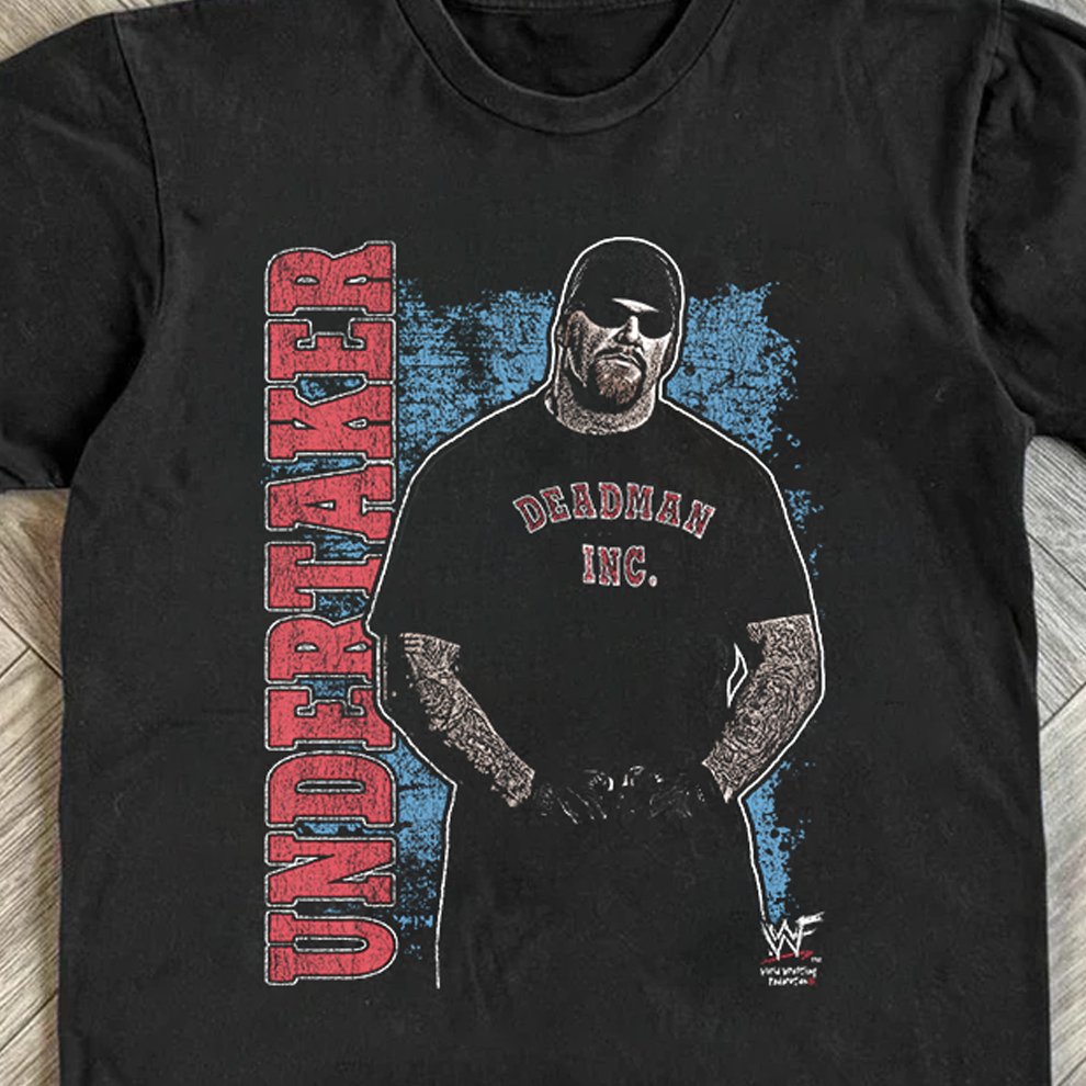 WWF Undertaker American Bad Ass Black Tee
