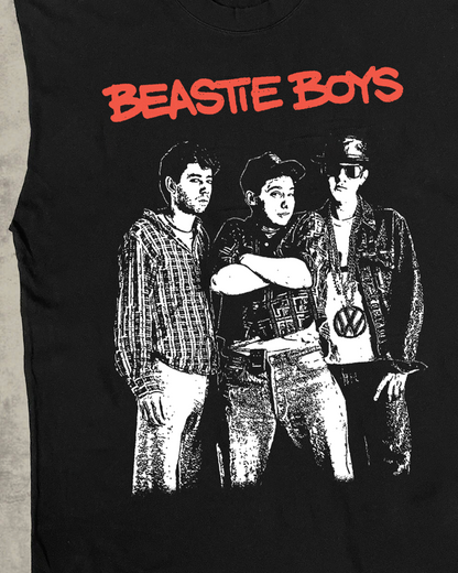 '98 BEASTIE BOYS CUT-OFF BLACK SHIRT