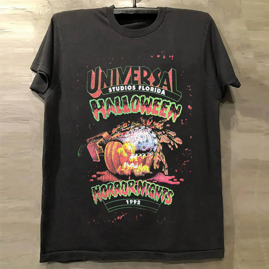 '92 Halloween Horror Nights Vintage Black T-Shirt