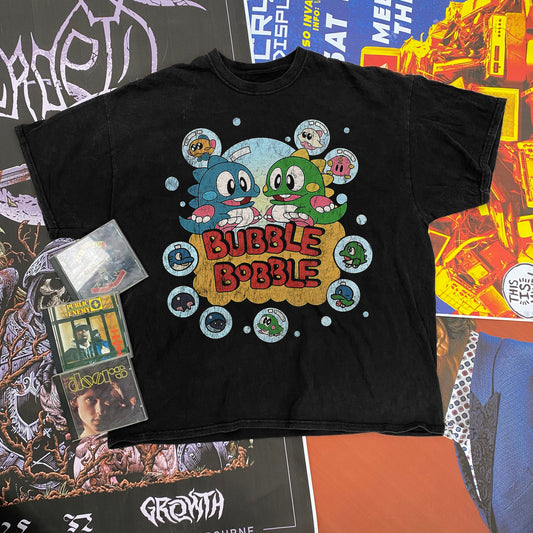 Bubble Bobble 1986 Vintage Black T-Shirt
